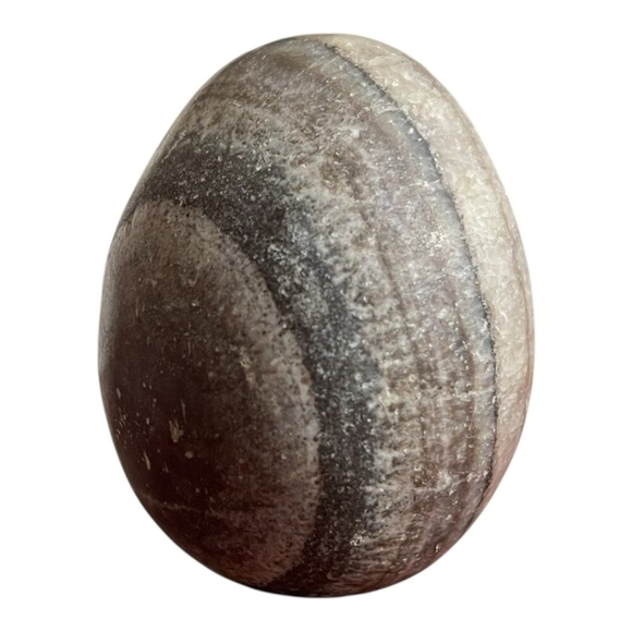 Alabaster Multicolored Marbled Decorative Egg 3" Easter Decor Stone - Picture 3 of 4